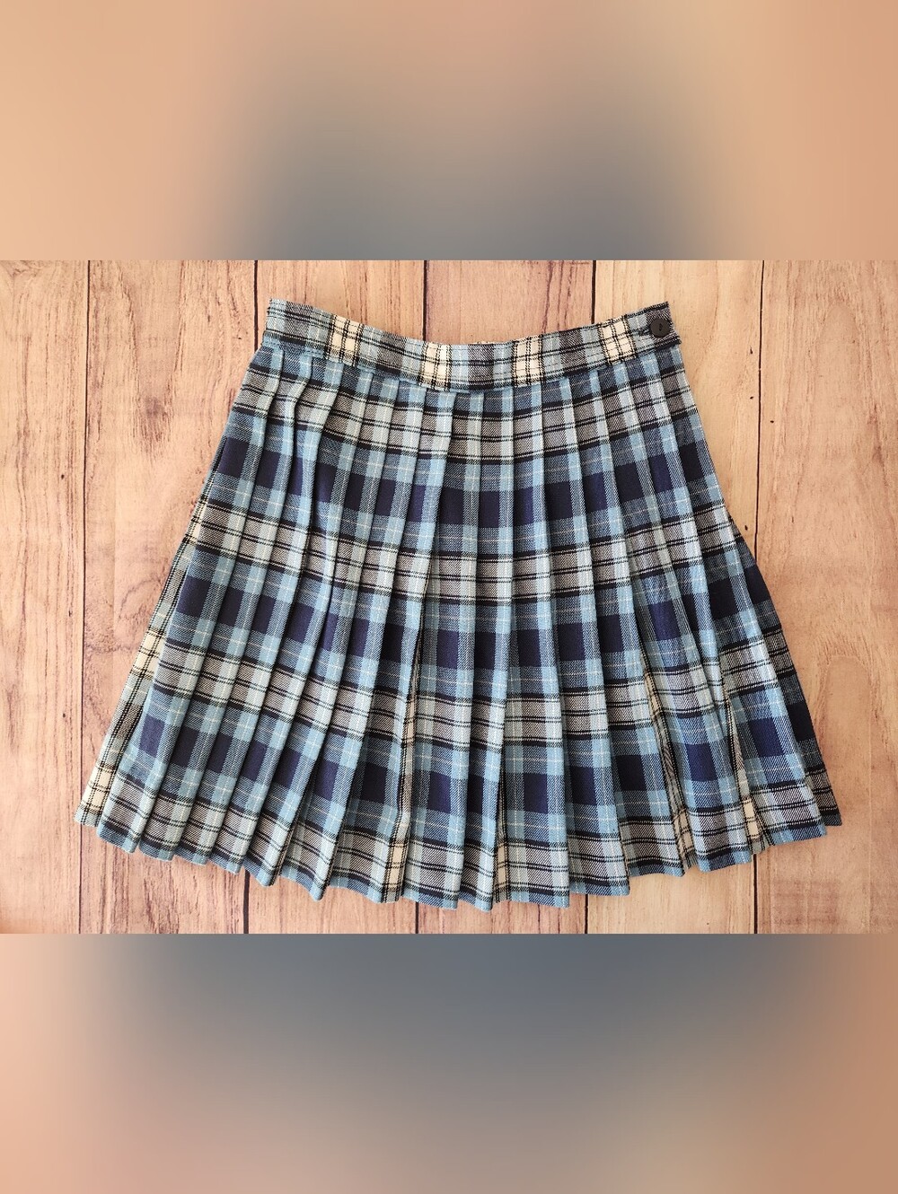 School Uniform DENNIS Girls Uniform Blue Pleated Plaid Skirt Size G7